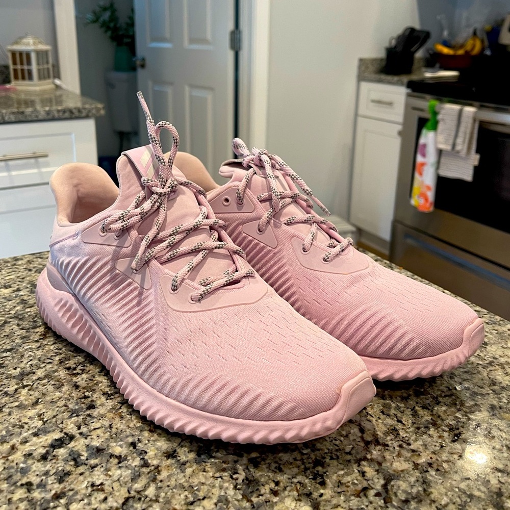 Pink Addidas Alphabounce Sneakers